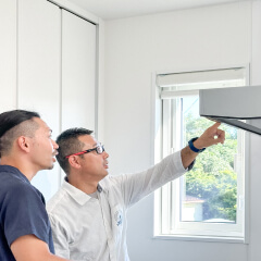 アフターメンテナンスの様子